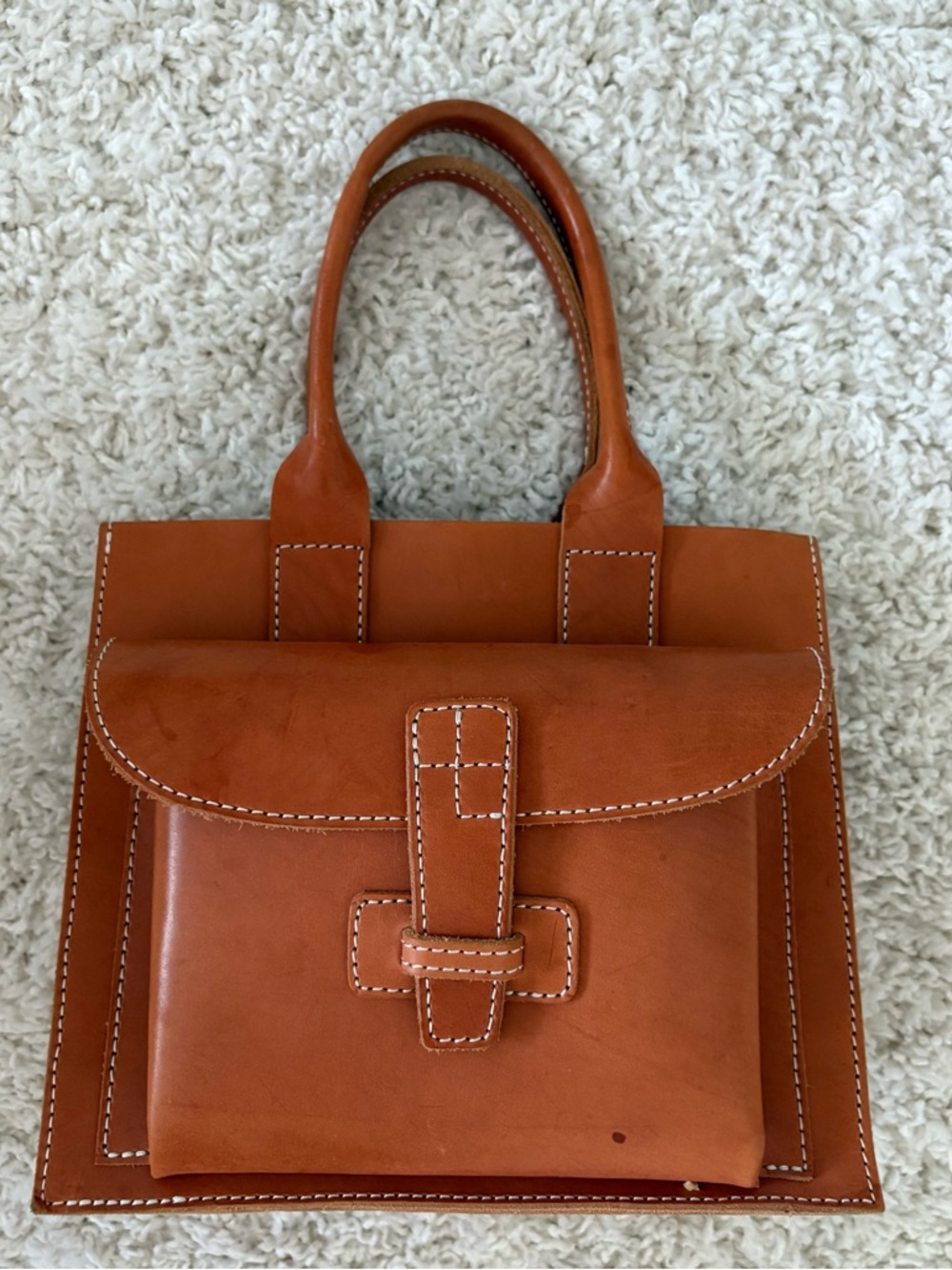 Sold out Agnes Baddoo Sac 1 Structured Leather Tote in Honey
